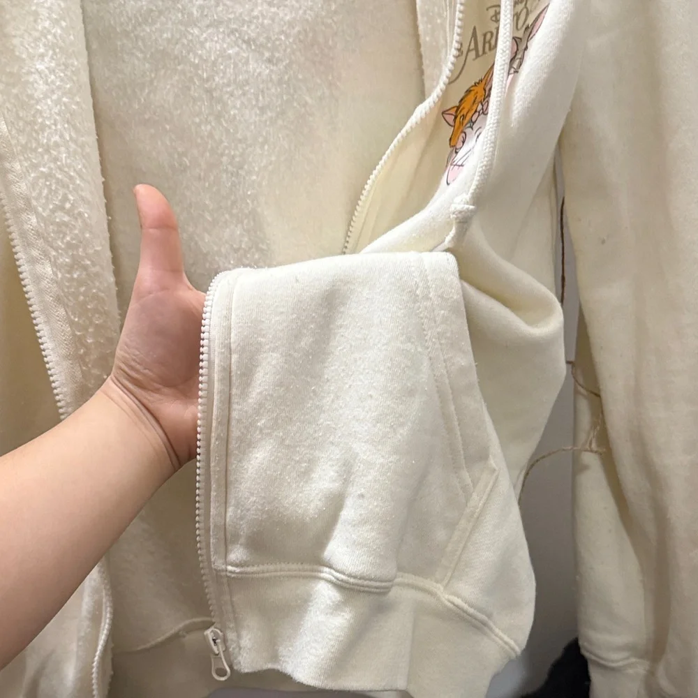 Disney Marie Cat Hoodie - Cream